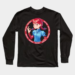 Smug Wendy's (Full size) Long Sleeve T-Shirt